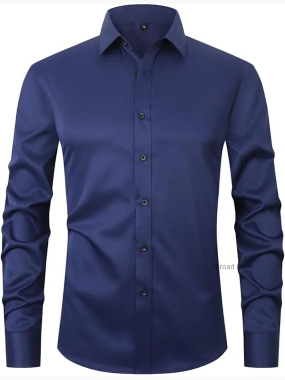 Men's Long Sleeve Button Down Dress Shirt - Stretch Wrinkle Free Regular Fit